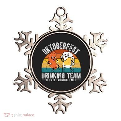 Oktoberfest Drinking Team Lets Get Schnitzel Faced Funny Ornament
