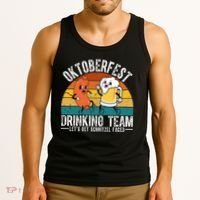 Oktoberfest Drinking Team Lets Get Schnitzel Faced Funny Tank Top thumb 3