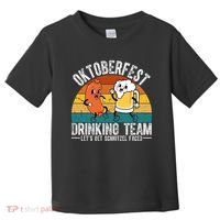 Oktoberfest Drinking Team Lets Get Schnitzel Faced Funny Toddler T-Shirt thumb 0