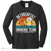 Oktoberfest Drinking Team Lets Get Schnitzel Faced Funny Kids Long Sleeve Shirt thumb 0