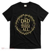 One Dad To Rule Them All Vintage Nerd Dad Father Day Apparel T-Shirt thumb 0