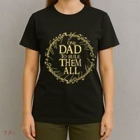 One Dad To Rule Them All Vintage Nerd Dad Father Day Apparel T-Shirt thumb 4