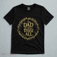 One Dad To Rule Them All Vintage Nerd Dad Father Day Apparel T-Shirt thumb 5