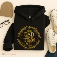 One Dad To Rule Them All Fathers Day Hoodie thumb 4