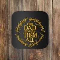 One Dad To Rule Them All Fathers Day Coaster thumb 0