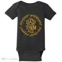 One Dad To Rule Them All Fathers Day Baby Bodysuit thumb 0