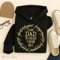 One Dad To Rule Them All Funny Fantasy Nerd Hoodie thumb 4