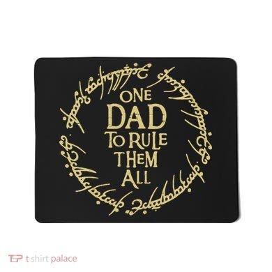 One Dad To Rule Them All Funny Fantasy Nerd Mousepad