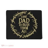 One Dad To Rule Them All Funny Fantasy Nerd Mousepad thumb 0