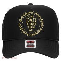 One Dad To Rule Them All Funny Fantasy Nerd Hat thumb 0