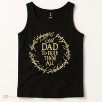 One Dad To Rule Them All Funny Fantasy Nerd Tank Top thumb 2