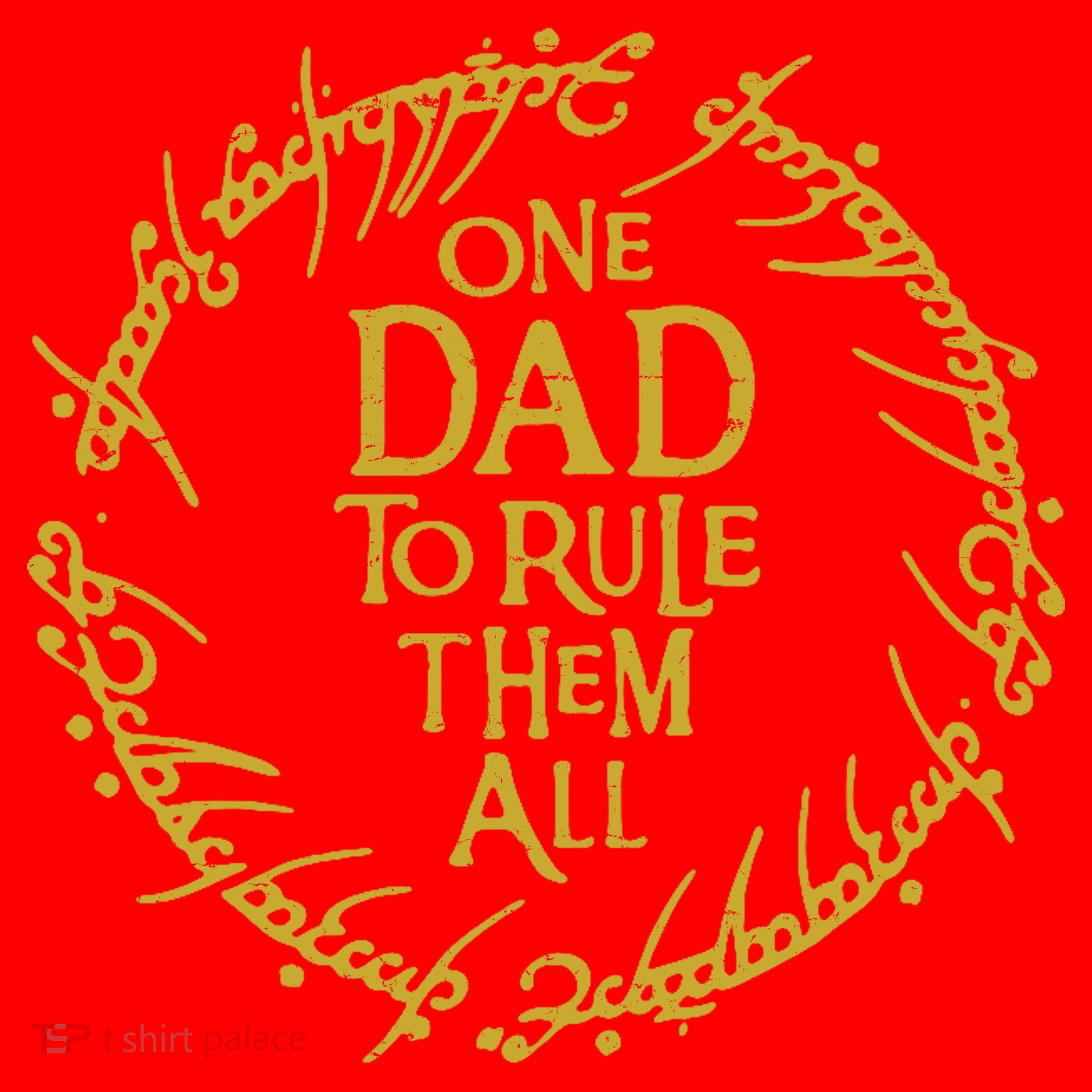 One Dad To Rule Them All Funny Fantasy Nerd Santa Hat