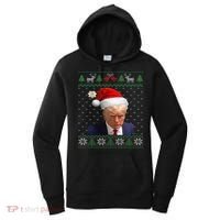 Official Donald Trump Mug Shot Ugly Christmas Women's Hoodie thumb 0
