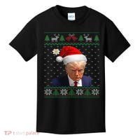 Official Donald Trump Mug Shot Ugly Christmas Kids T-Shirt thumb 0