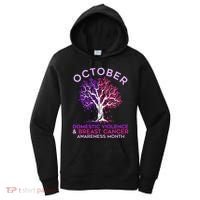 October Domestic Violence & Breast Cancer Awareness Month Women's Hoodie thumb 0