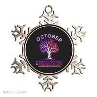 October Domestic Violence & Breast Cancer Awareness Month Ornament thumb 0
