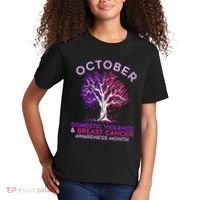 October Domestic Violence & Breast Cancer Awareness Month Kids T-Shirt thumb 2