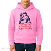 One Day We Will Wake Up To His Obituary Kids Hoodie thumb 4