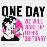One Day We Will Wake Up To His Obituary Kids Sweatshirt thumb 2