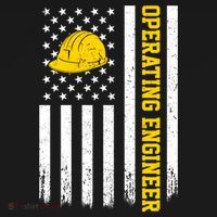 Operating Engineer American Usa Flag Great Gift Doggie Tank thumb 4