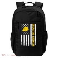 Operating Engineer American Usa Flag Great Gift Backpack thumb 0