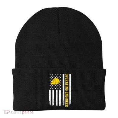 Operating Engineer American Usa Flag Great Gift Beanie