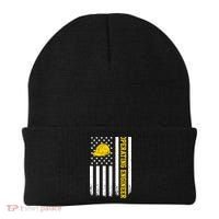 Operating Engineer American Usa Flag Great Gift Beanie thumb 0