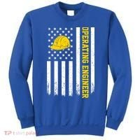 Operating Engineer American Usa Flag Great Gift Sweatshirt thumb 0