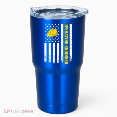 Operating Engineer American Usa Flag Great Gift Tumbler