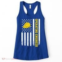 Operating Engineer American Usa Flag Great Gift Women's Tank Top thumb 0