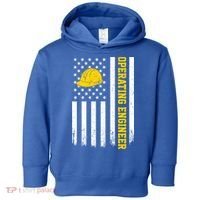 Operating Engineer American Usa Flag Great Gift Toddler Hoodie thumb 0