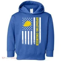 Operating Engineer American Usa Flag Great Gift Toddler Hoodie thumb 0