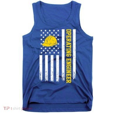 Operating Engineer American Usa Flag Great Gift Tank Top