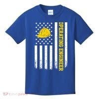 Operating Engineer American Usa Flag Great Gift Kids T-Shirt thumb 0