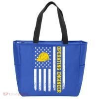 Operating Engineer American Usa Flag Great Gift Tote Bag thumb 0