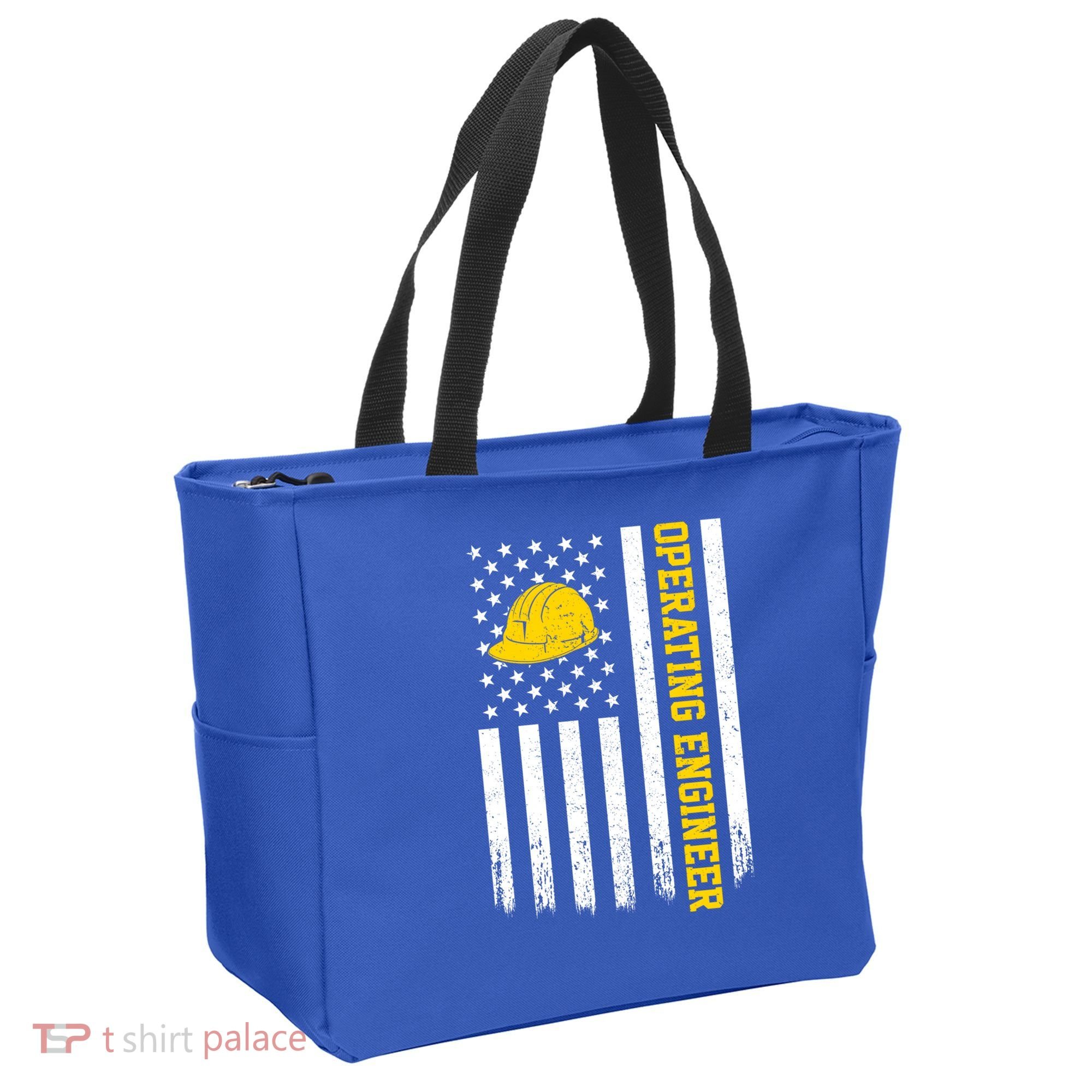 Operating Engineer American Usa Flag Great Gift Tote Bag