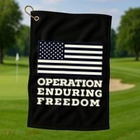 Operation Enduring Freedom Oef Veteran Golf Towel thumb 1