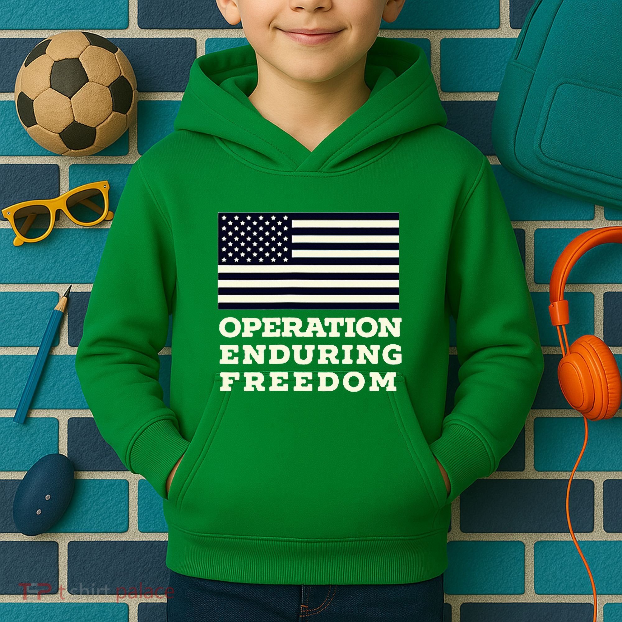 Operation Enduring Freedom Oef Veteran Kids Hoodie