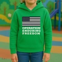 Operation Enduring Freedom Oef Veteran Kids Hoodie thumb 3