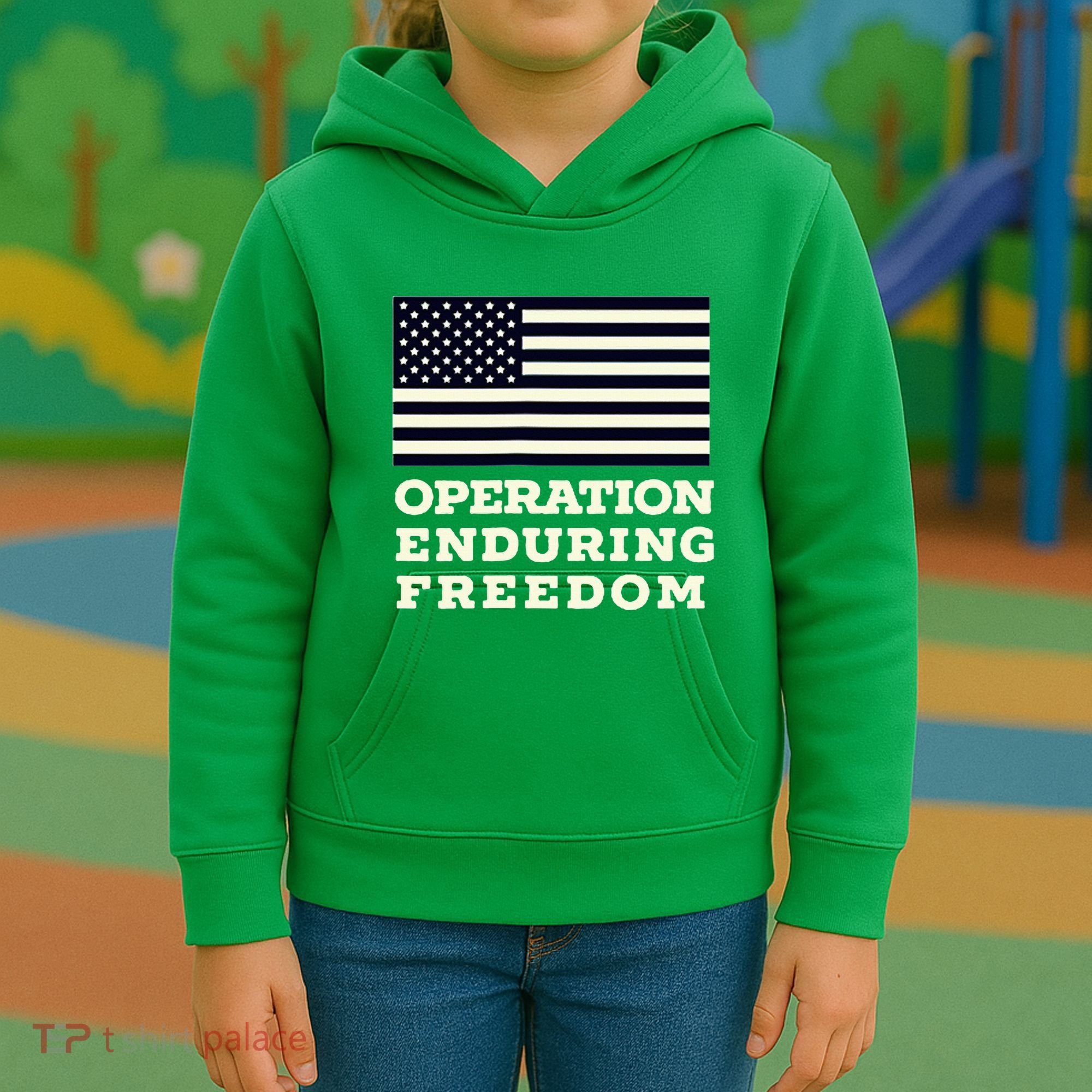 Operation Enduring Freedom Oef Veteran Kids Hoodie