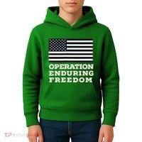 Operation Enduring Freedom Oef Veteran Kids Hoodie thumb 4
