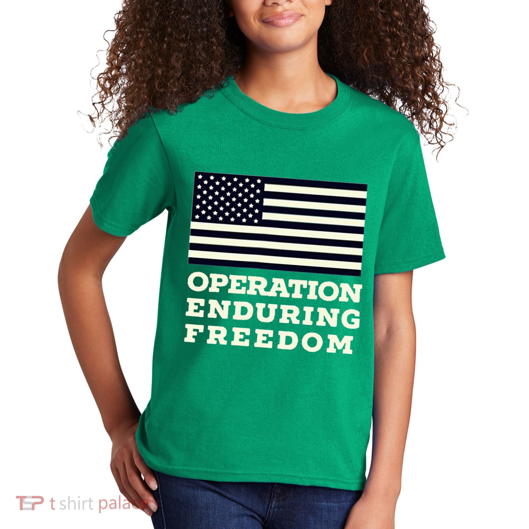 Operation Enduring Freedom Oef Veteran Kids T-Shirt