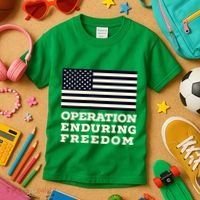 Operation Enduring Freedom Oef Veteran Kids T-Shirt thumb 3