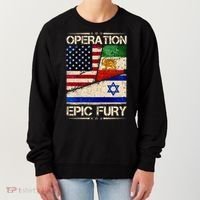Operation Epic Fury Flag America Iran And Israe Women's Sweatshirt thumb 0