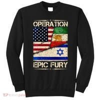 Operation Epic Fury Flag America Iran And Israe Sweatshirt thumb 0