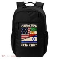 Operation Epic Fury Flag America Iran And Israe Backpack thumb 0