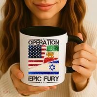 Operation Epic Fury Flag America Iran And Israe Coffee Mug thumb 3