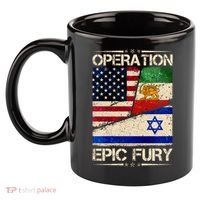 Operation Epic Fury Flag America Iran And Israe 11oz C Handle Ceramic Mug thumb 2