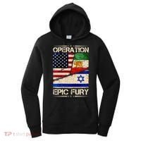 Operation Epic Fury Flag America Iran And Israe Women's Hoodie thumb 0