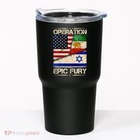 Operation Epic Fury Flag America Iran And Israe Tumbler thumb 0